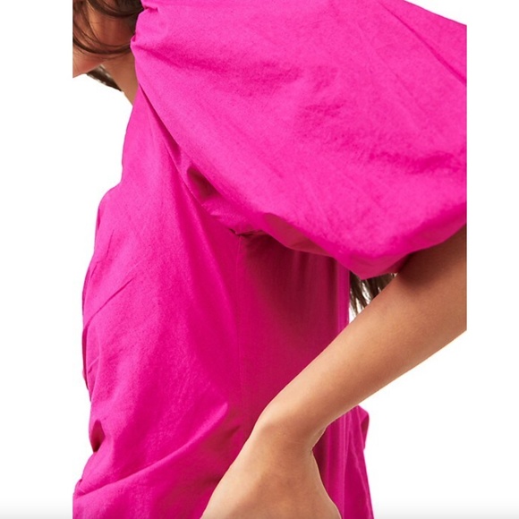 🌸HOST PICK🌸FREE PEOPLE | BNWT Hope Fuchsia Mini Party Cocktail Dress Size L - Picture 4 of 17